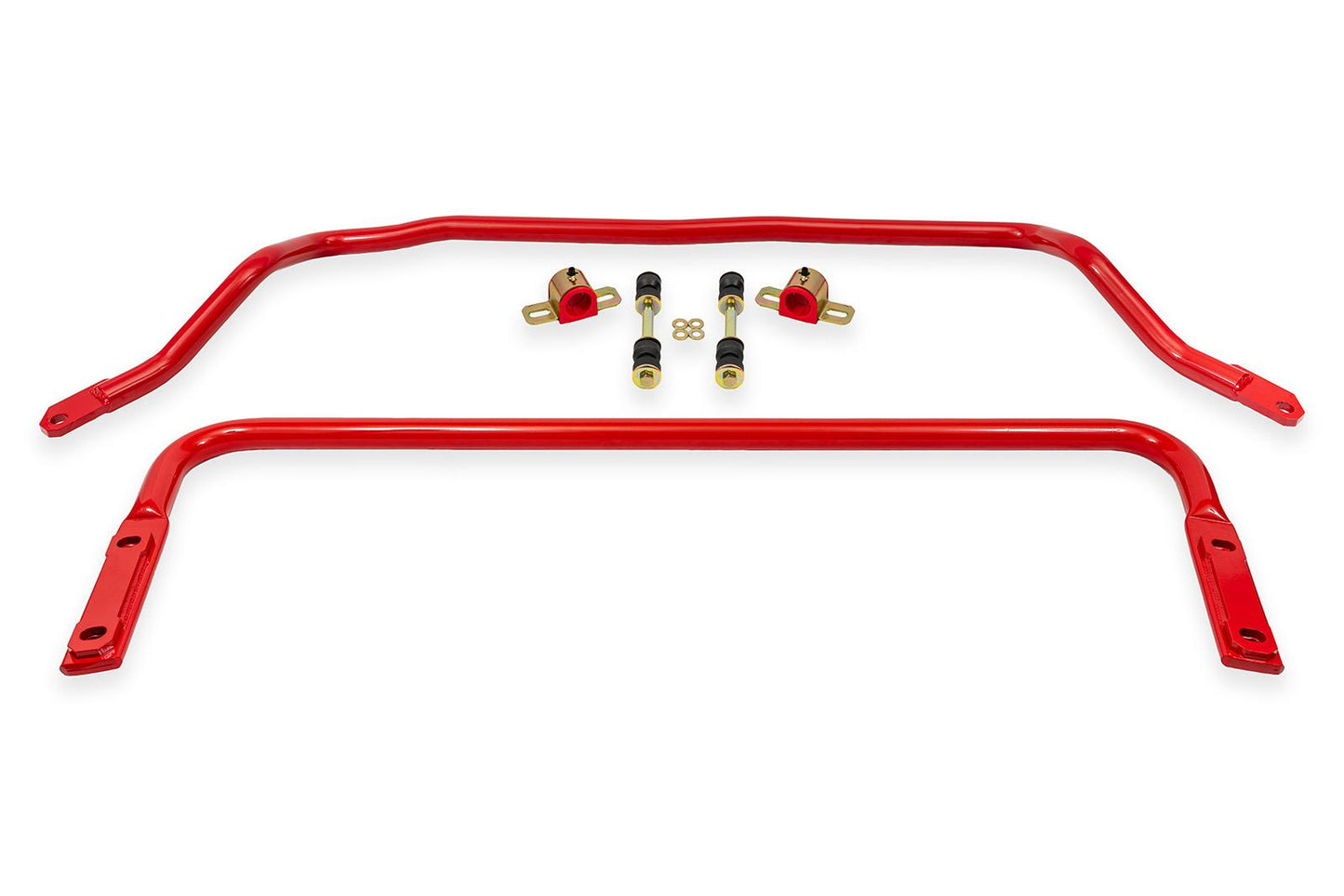 BMR 91-96 B-Body Front & Rear Solid Sway Bar Kit w/ Bushings - Red