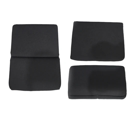 NRG FRP Bucket Seat Cushion- Black Fabric 3 Pcs - SC-300BK