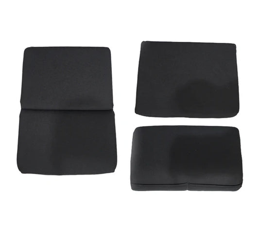 NRG FRP Bucket Seat Cushion- Black Fabric 3 Pcs - SC-300BK