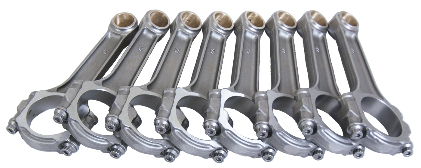 Eagle Chevrolet BB 6.700in 6.700in 5140 Steel 7/16in ARP2000 Bolts I-Beam Connecting Rods - Set of 8
