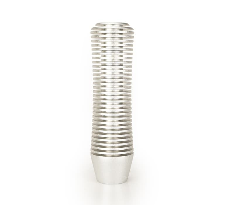 NRG Innovations Heat Sink Curvy Short Shift Knob - 115mm - Silver - SK-700SL