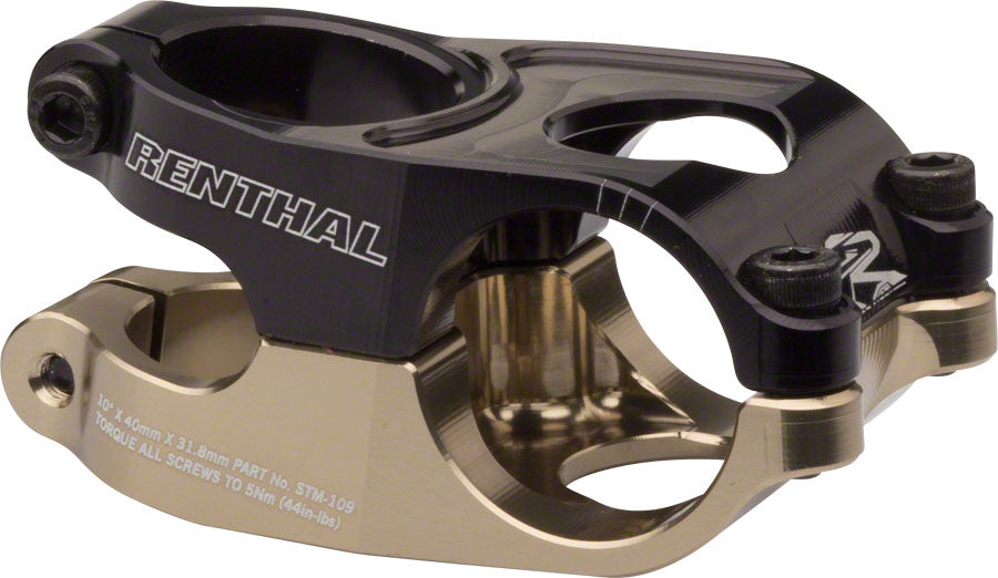 Renthal Duo Stem 40 mm. - Aluminum Gold/Black