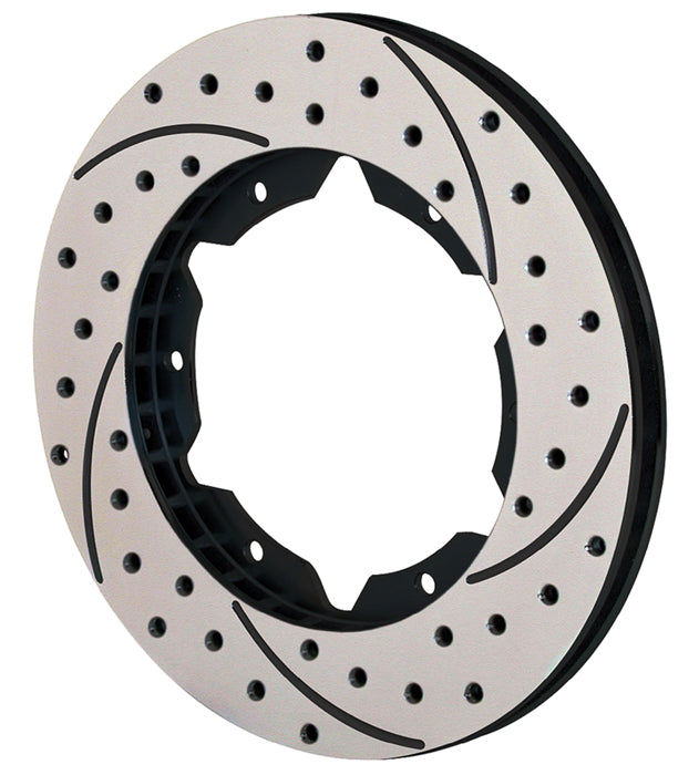 Wilwood SRP Drilled & Slotted Performance Rotor - Right Hand Side - Black Electro Coat Wilwood