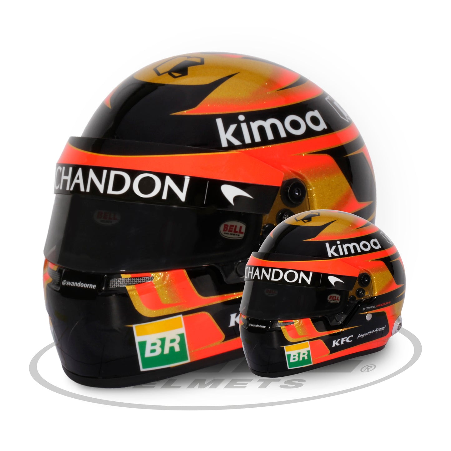 Bell Mini Helmet 2018 - Stoffel Vandoorne