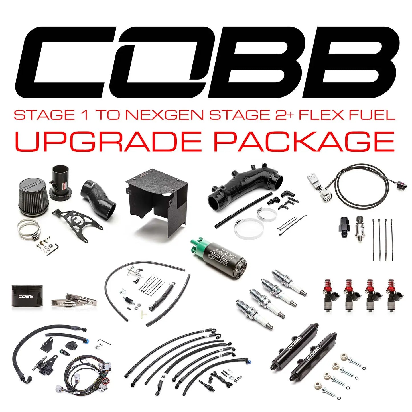 COBB 08-14 Subaru STI Stg 1 to NexGen Stg 2+ Flex Fuel Power Package - Blue SUB003NG2S1FF-S1-UP-BL COBB