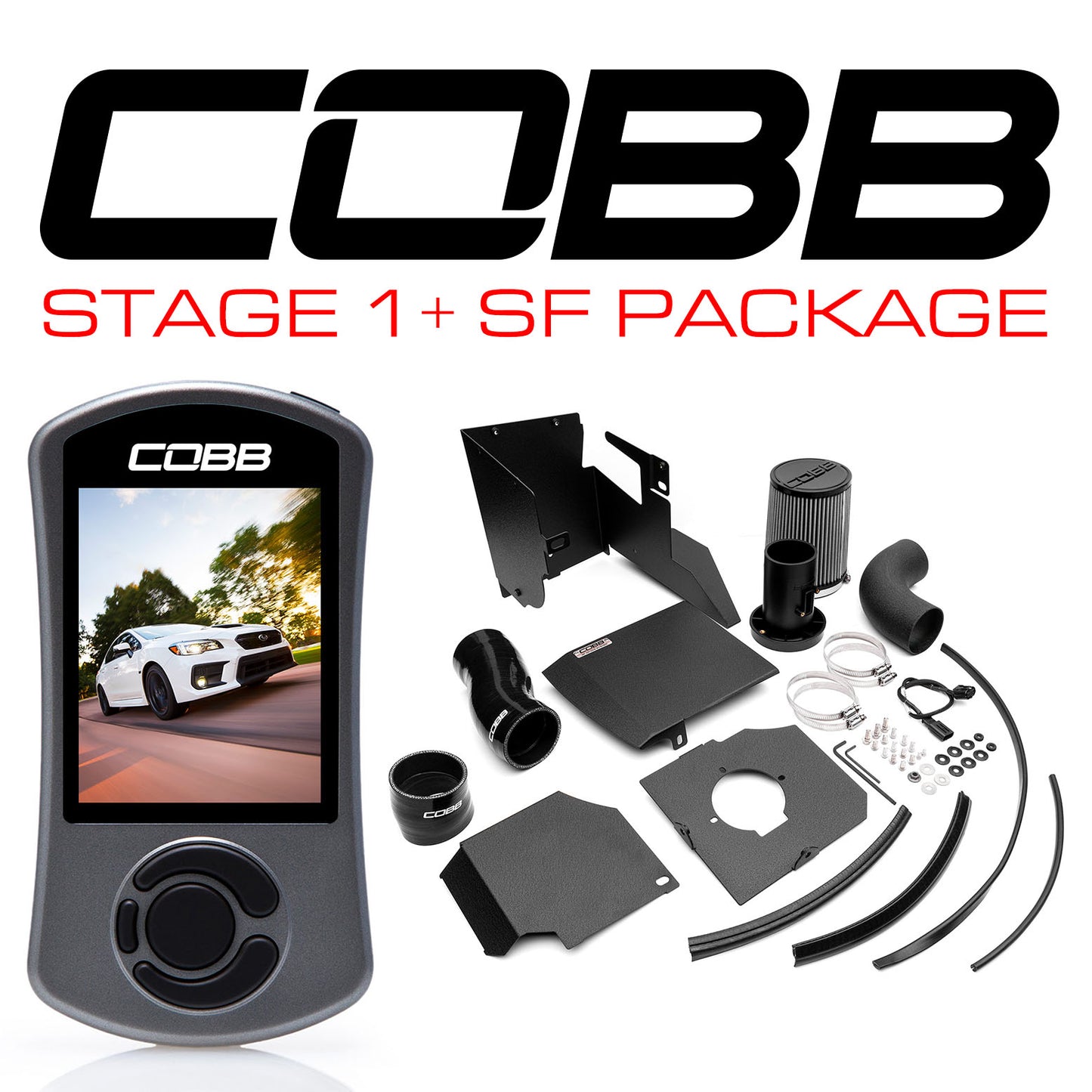 Cobb Stage 1+ SF Power Package – 2015–2021 Subaru WRX (SUB0041W1P)