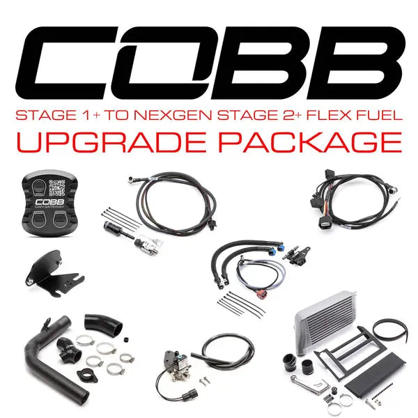 COBB 15-17 Subaru WRX Stage 1+ to NexGen Stage 2 + CAN Flex Fuel Power Package - Silver SUB004NG2W-SL1FF-S1P-UP COBB