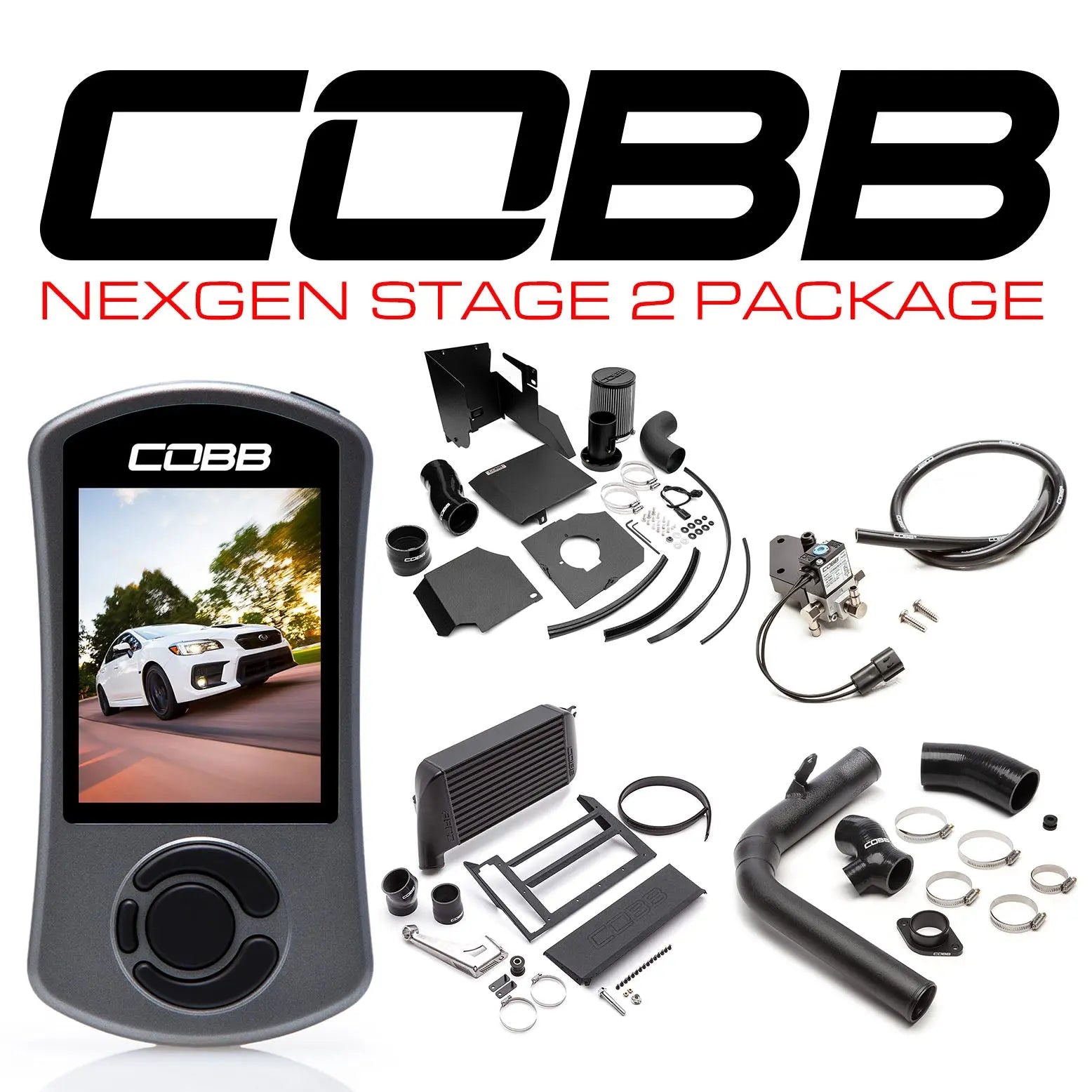 COBB 15-21 Subaru WRX NexGen Stage 2 Power Package w/SF Intake - Black SUB004NG2W2-BK COBB