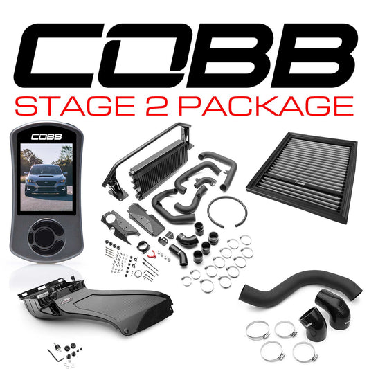 Cobb 2022+ Subaru WRX Stage 2 Power Package w/Black FMIC - SUB0060020-BK-FMIC