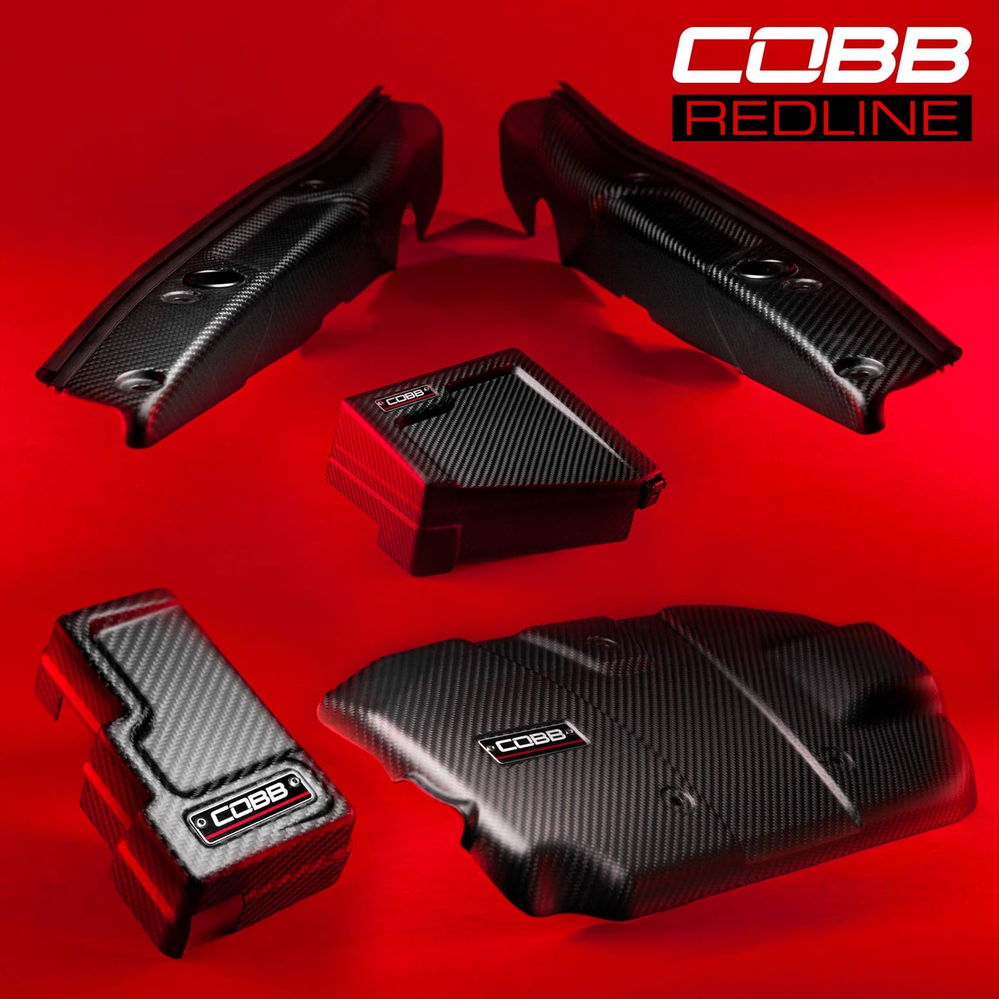 Cobb 22-25 Subaru WRX Redline Matte Carbon Fiber Dress-Up Kit - SUB006REDED-RMC