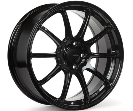 Enkei Triumph 18x8 5x112 45mm Offset 72.6mm Bore Gloss Black Wheel