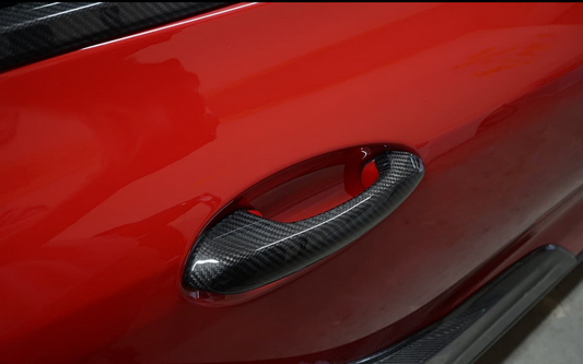 Revel GT Dry Carbon Outer Door Handle Cover 2020 Toyota GR Supra - 2 Pieces