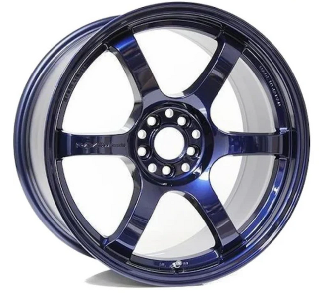 Gram Lights 57DR 15x8.0 +35 4-100 Mag Blue Wheel