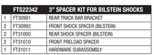 Load image into Gallery viewer, 3in Shock Spacer Kit for use with Bilstein Shocks