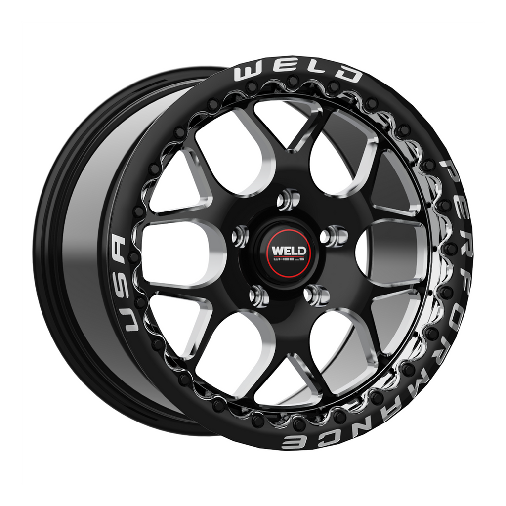 Weld 17x10 Laguna Beadlock 5x115 ET30 BS 6.68 Gloss Black 78.1