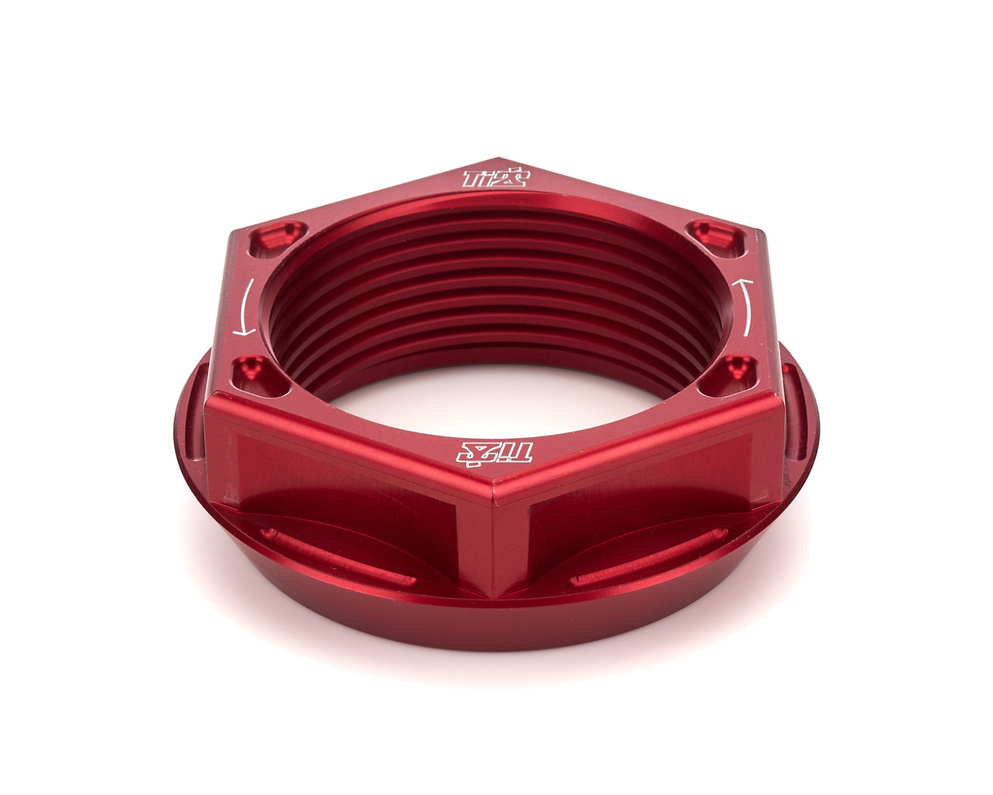 Axle Nut LH Lightweight Aluminum Red Ti22 PERFORMANCE