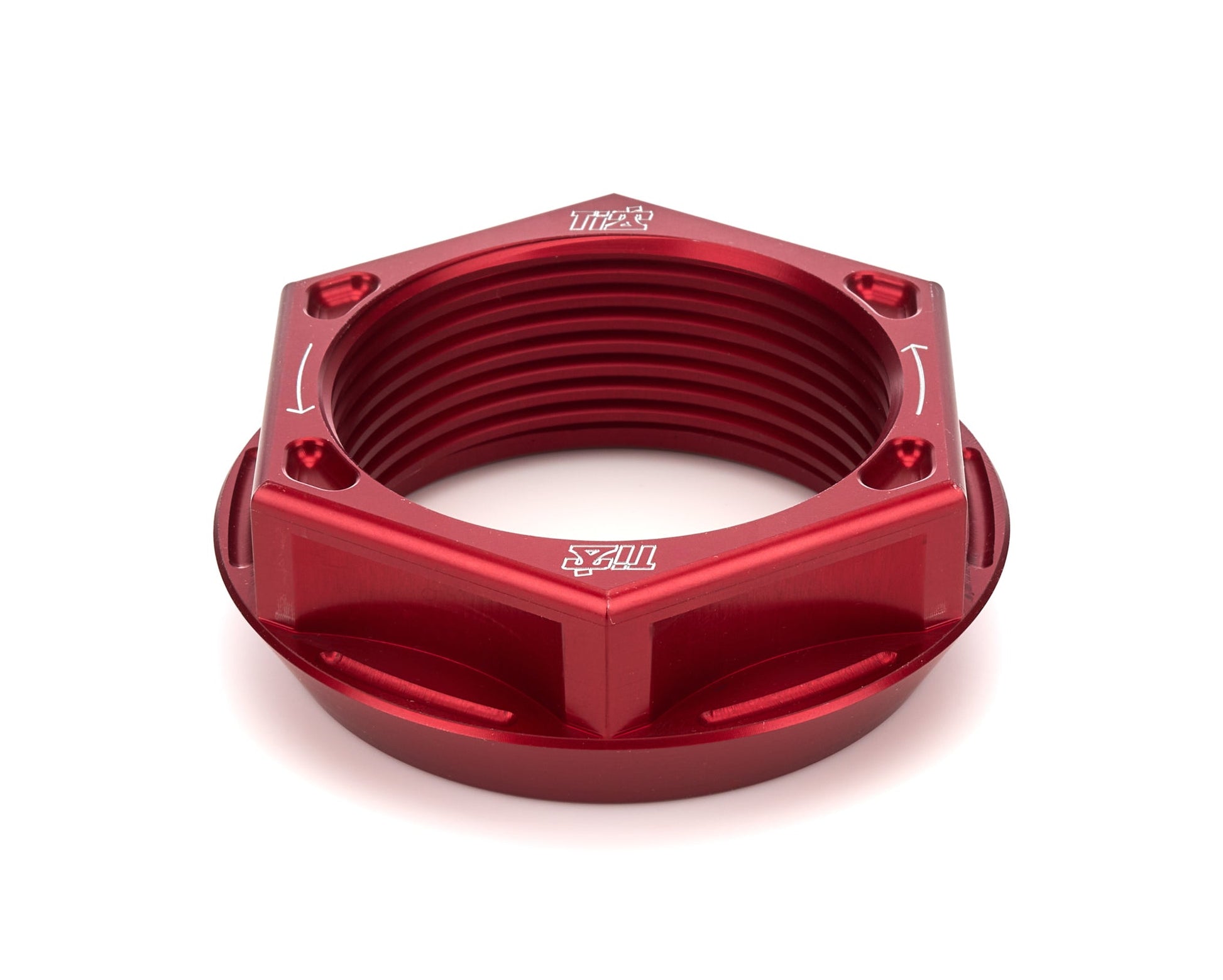 Axle Nut LH Lightweight Aluminum Red Ti22 PERFORMANCE