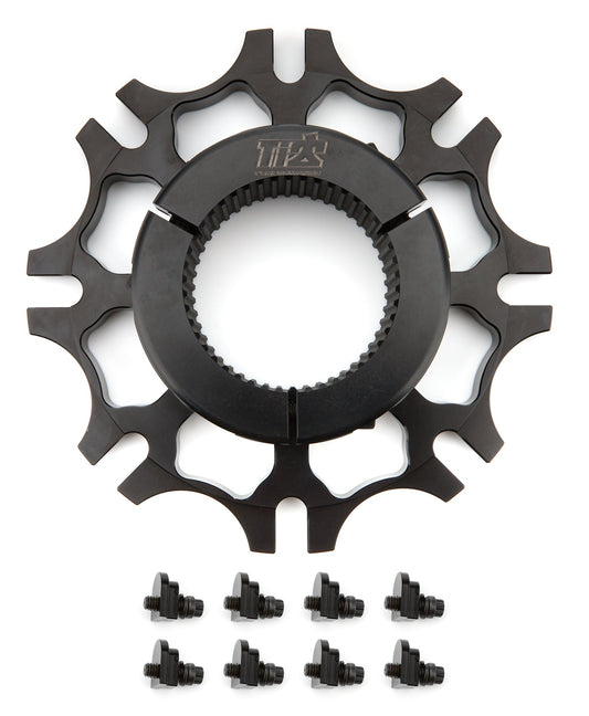Brake Rotor Hub Inboard Splined Black Aluminum Ti22 PERFORMANCE