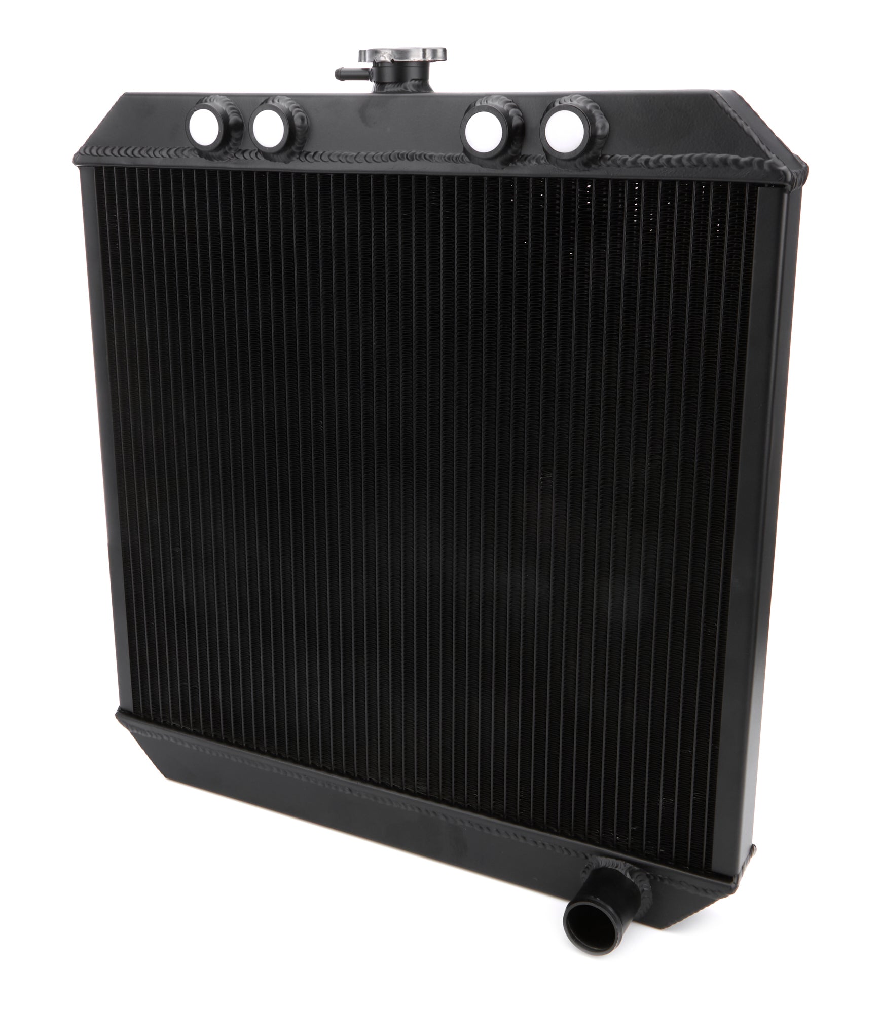 Sprint Car Radiator Down Flow Black 4 -10 Inlet Ti22 PERFORMANCE