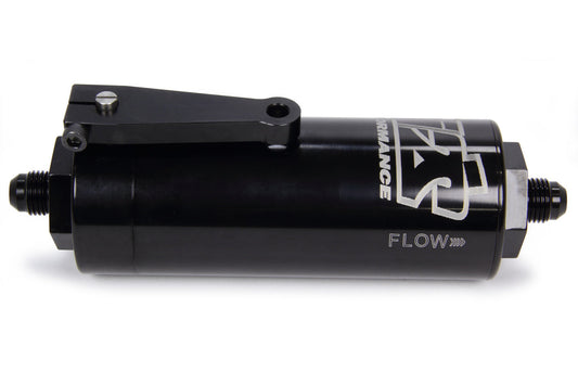 6 AN Fuel Filter With Shutoff Black 100 Micron Ti22 PERFORMANCE