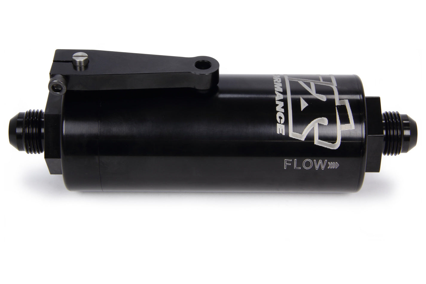 8 AN Fuel Filter With Shutoff Black 100 Micron Ti22 PERFORMANCE