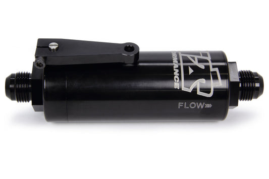 10 AN Fuel Filter With Shutoff Black 100 Micron Ti22 PERFORMANCE
