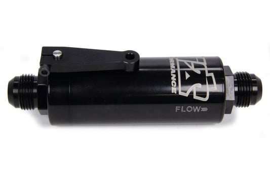 12 AN Fuel Filter With Shutoff Black 100 Micron Ti22 PERFORMANCE