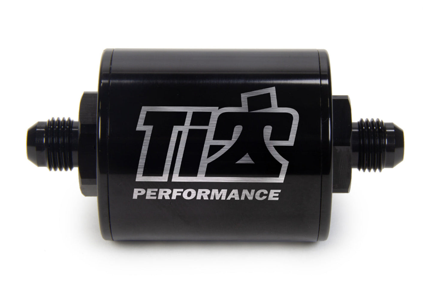 6 AN Fuel Filter Short Style 100 Micron Black Ti22 PERFORMANCE