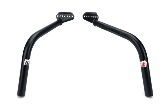 Front Wing Post Chassis to Side Board Pair Black Ti22 PERFORMANCE