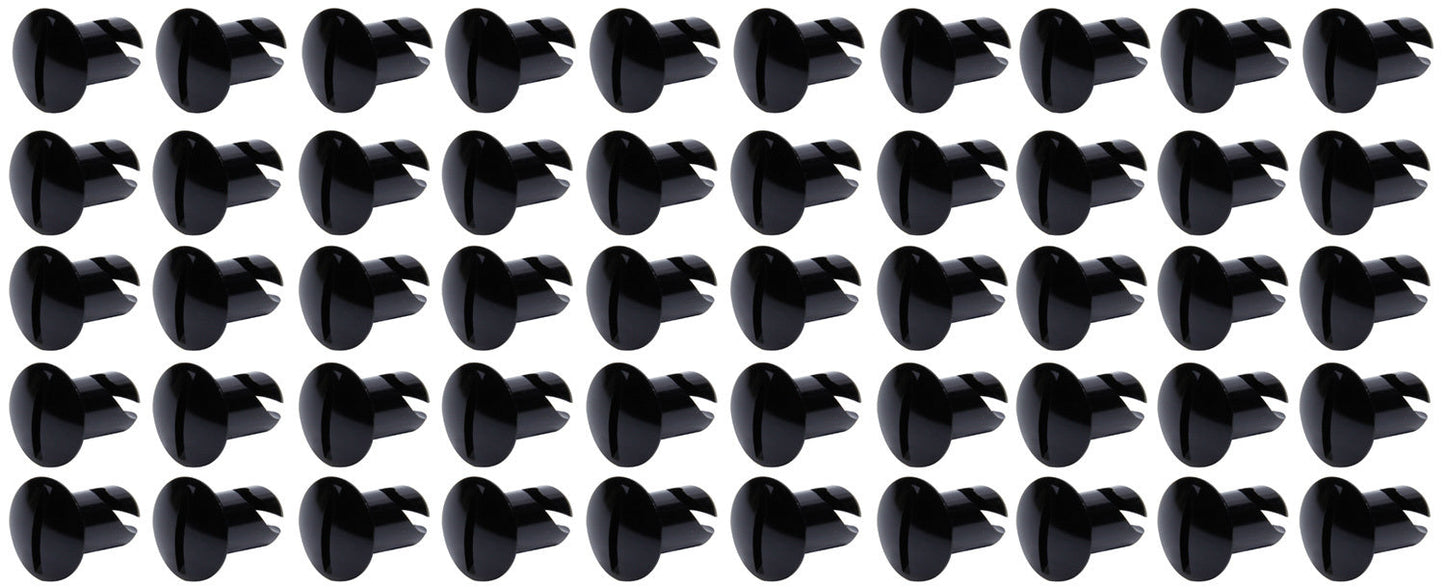 Oval Head Dzus Buttons .500 Long 50 Pack Black Ti22 PERFORMANCE