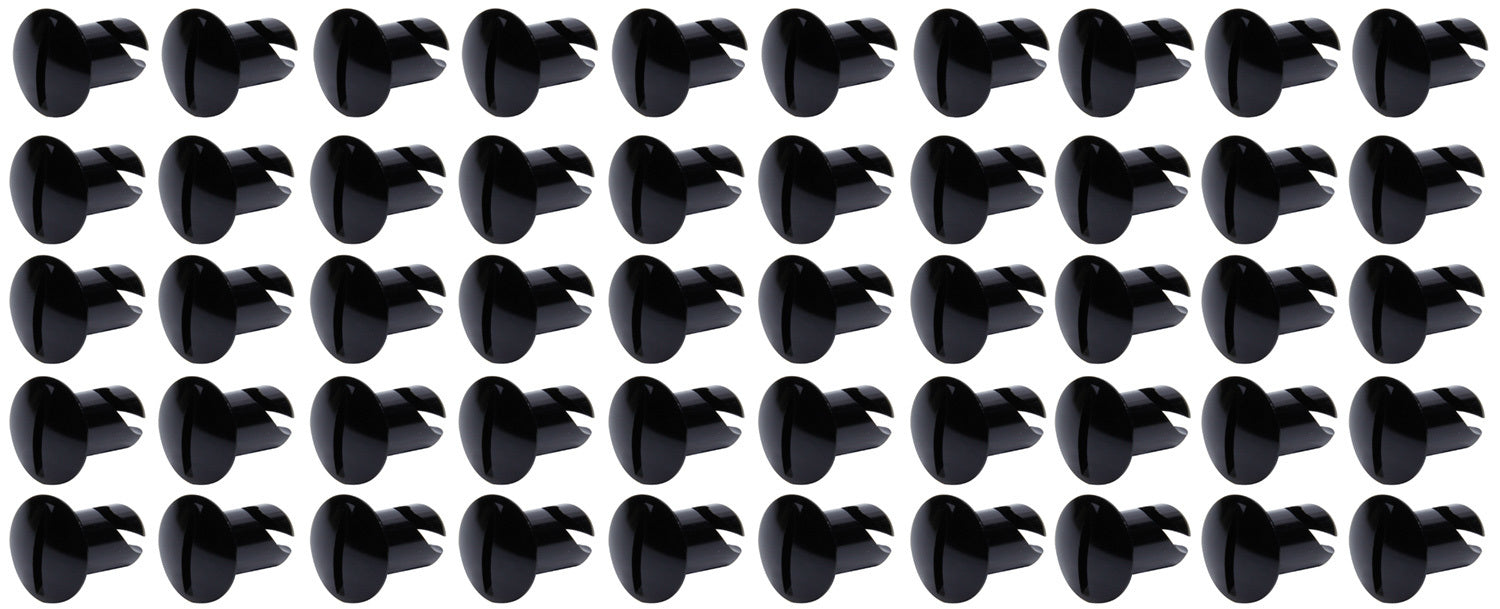 Oval Head Dzus Buttons .500 Long 50 Pack Black Ti22 PERFORMANCE