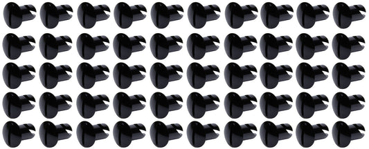 Oval Head Dzus Buttons .500 Long 50 Pack Black Ti22 PERFORMANCE