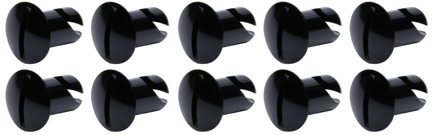 Oval Head Dzus Buttons .500 Long 10 Pack Black Ti22 PERFORMANCE