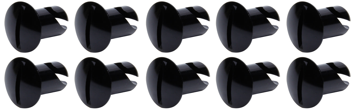 Oval Head Dzus Buttons .500 Long 10 Pack Black Ti22 PERFORMANCE