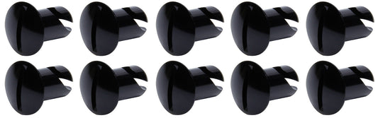 Oval Head Dzus Buttons .500 Long 10 Pack Black Ti22 PERFORMANCE