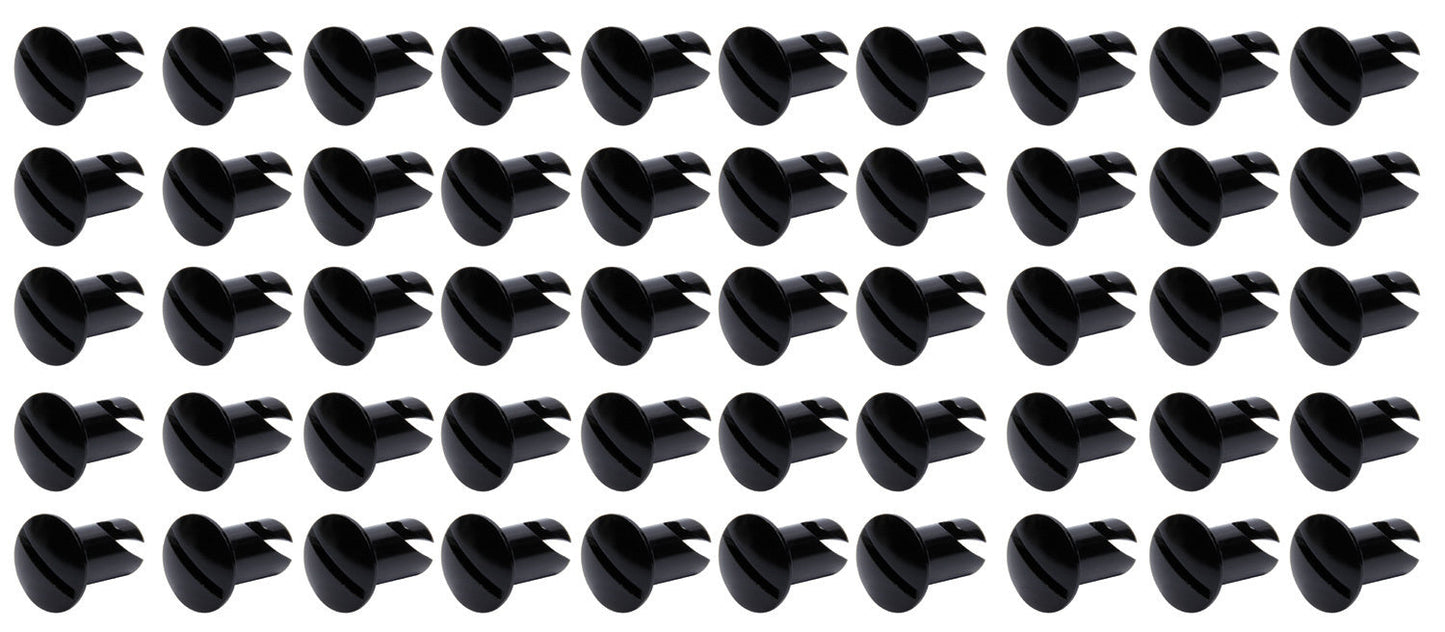 Oval Head Dzus Buttons .550 Long 50 Pack Black Ti22 PERFORMANCE