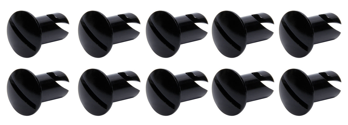 Oval Head Dzus Buttons .550 Long 10 Pack Black Ti22 PERFORMANCE