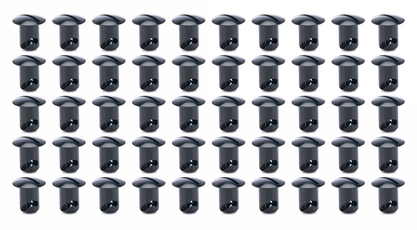 Oval Head Buttons .450 Long Black 50 Pack Ti22 PERFORMANCE
