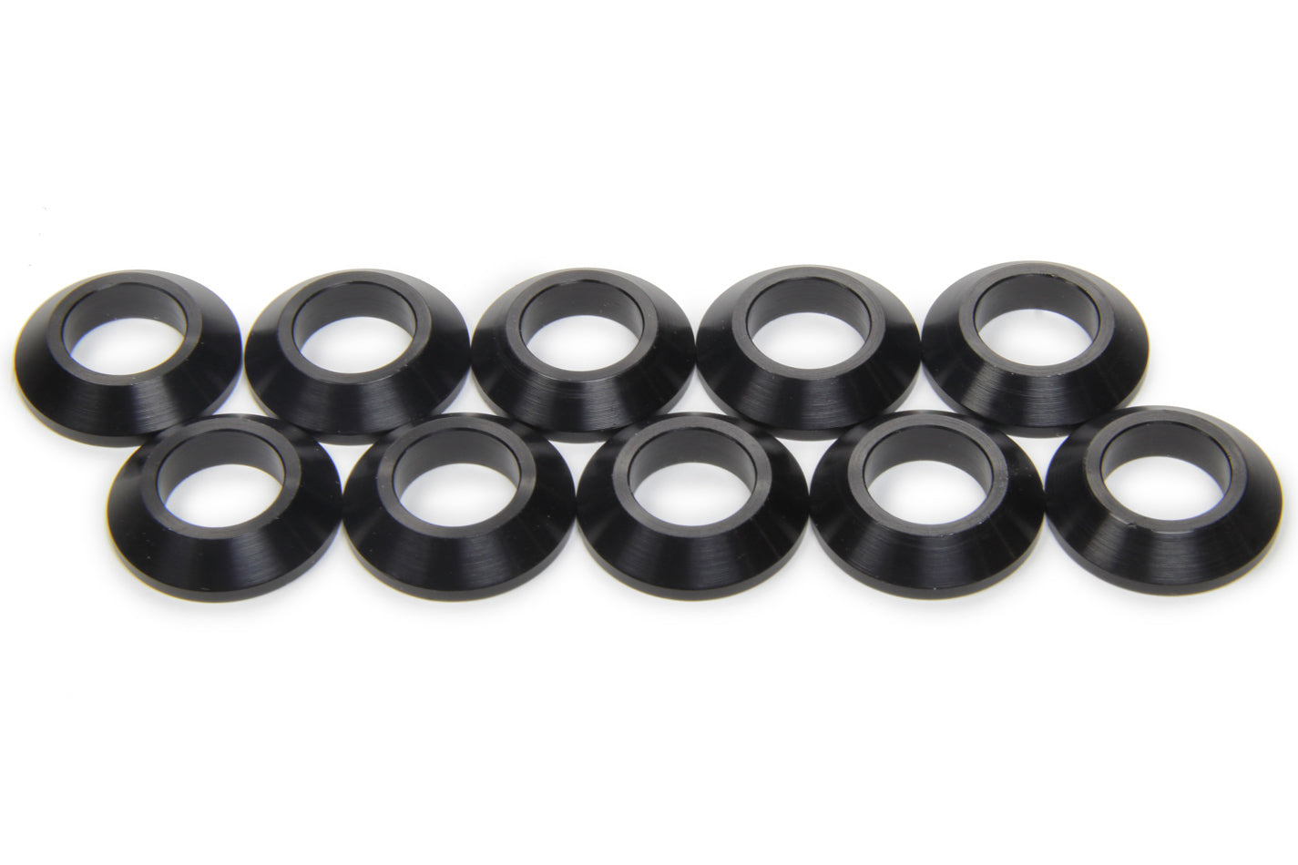 Tapered Spacers 1/2in ID 1/4in Thick Black 10pk Ti22 PERFORMANCE