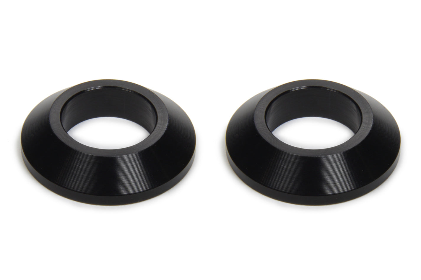 Tapered Spacers 1/2in ID 1/4in Thick Black 2pk Ti22 PERFORMANCE