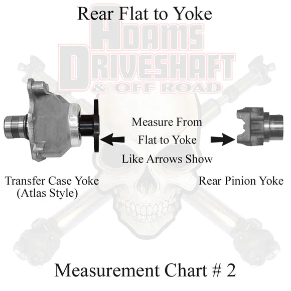 Adams Driveshaft Rear 1310 CV Driveshaft | Jeep TJ Rubicon | 1330 Rear Pinion | Extreme Duty Series