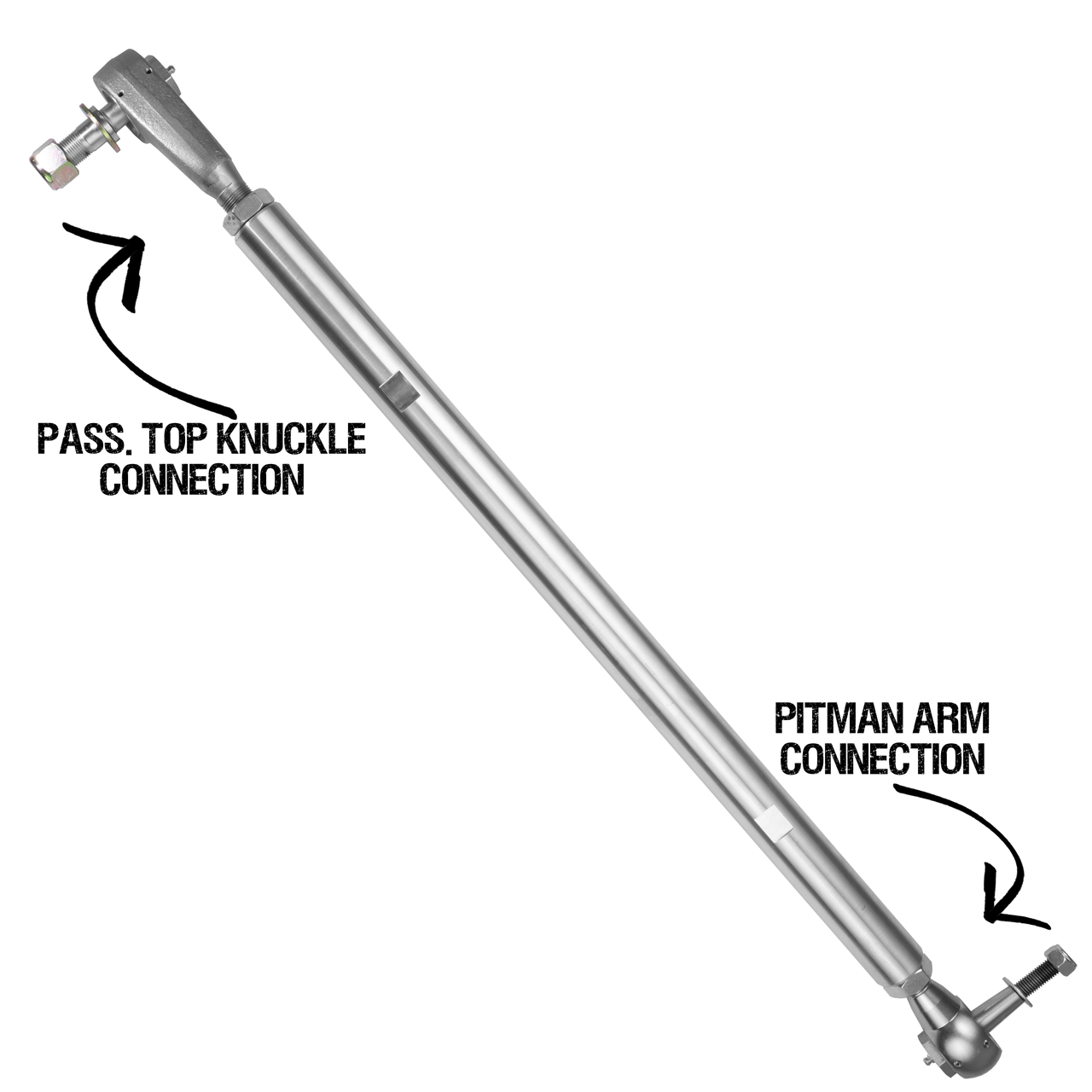 Rock Krawler 2007+ Jeep Wrangler JK/JKU/JL/JLU/JT Steering Stabilizer Mounting - Front