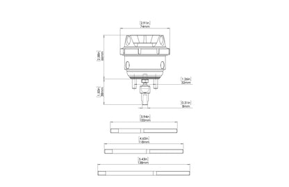 Turbosmart GenV IWG (Twin Port) Wastegate Actuator Suit BorgWarner EFR 14psi - TS-0620-4012 Turbosmart