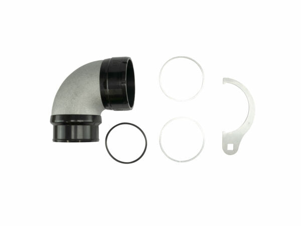 Turbosmart LockSleeve Turbo Adapter Compressor Outlet 2.50in to 90 Elbow Hose Barb 2.50in - TS-199-3023