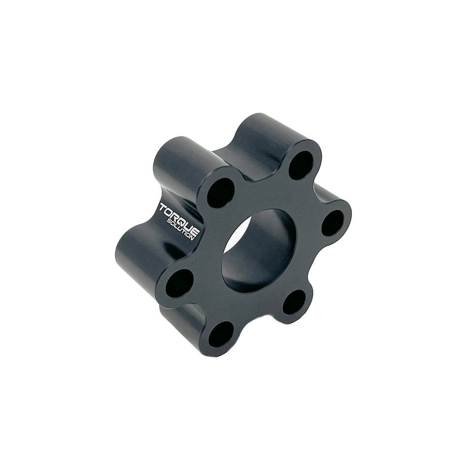Torque Solution 01-04 Chevrolet Corvette C5 (78mm) w/ 12mm Bolts Billet Driveshaft Flex Disc - Black