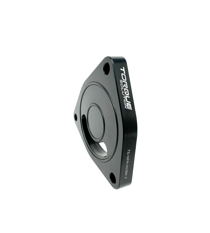Torque Solution V2 Blow Off BOV Sound Plate (Black): Multiple Applications