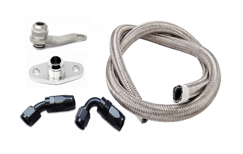 Torque Solution Subaru EJ w/ Garrett GT/GTX -10AN Turbo Oil Return Line Kit Torque Solution