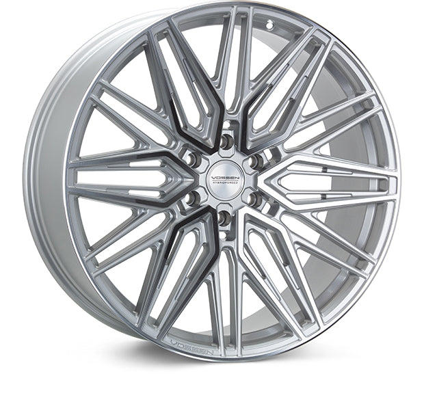 Vossen HF6-5 24x10 / 6x135 / ET35 / Deep / 87.1 CB - Silver Polished Wheel