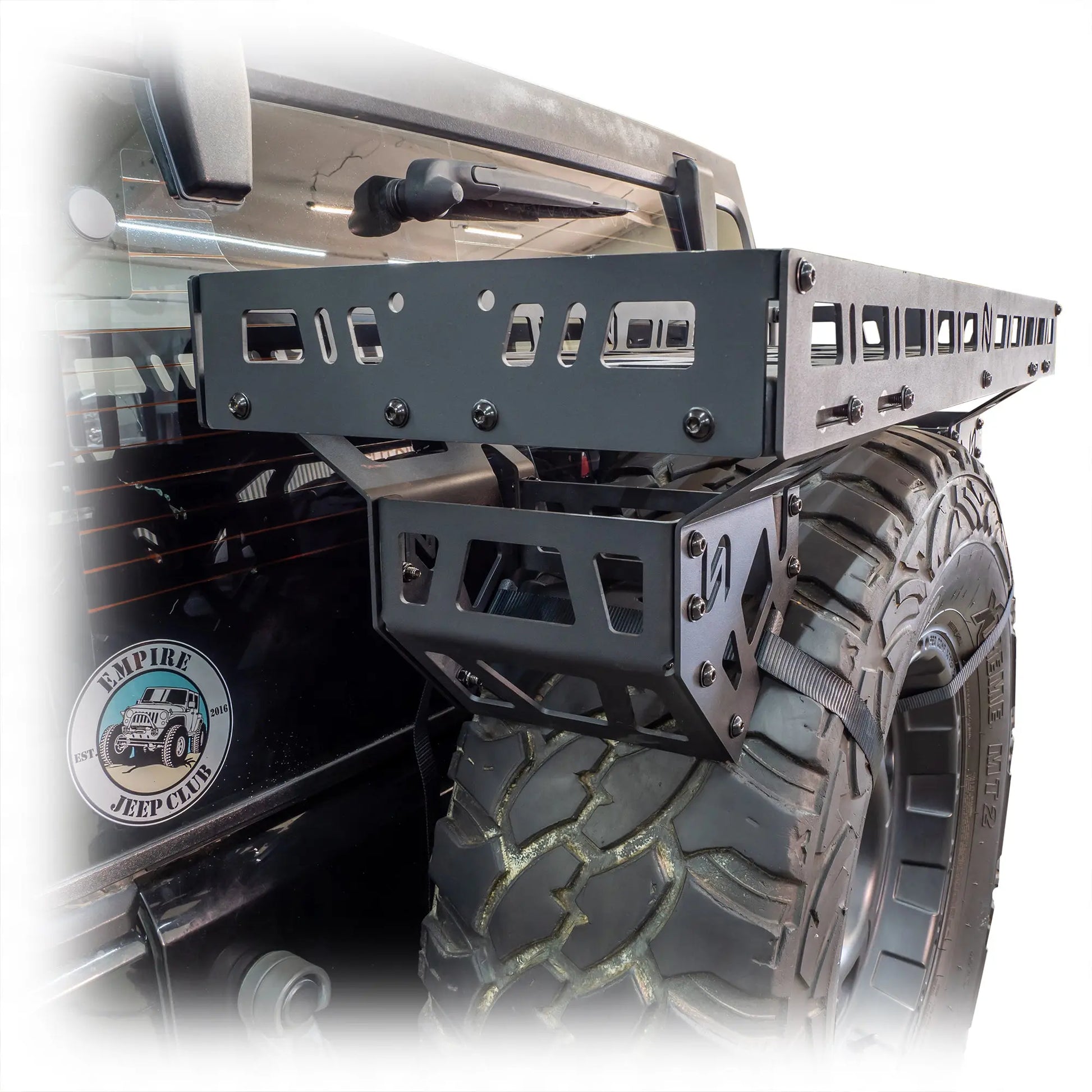 Turn Offroad Universal Spare Tire Storage Rack Turn Offroad