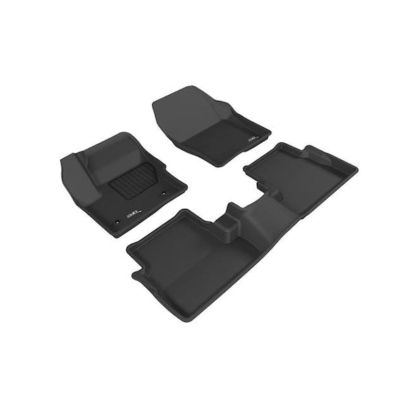 3D MAXpider L1LC00701509 2015-2016 MKC Kagu 1st & 2nd Row Floormats - Black